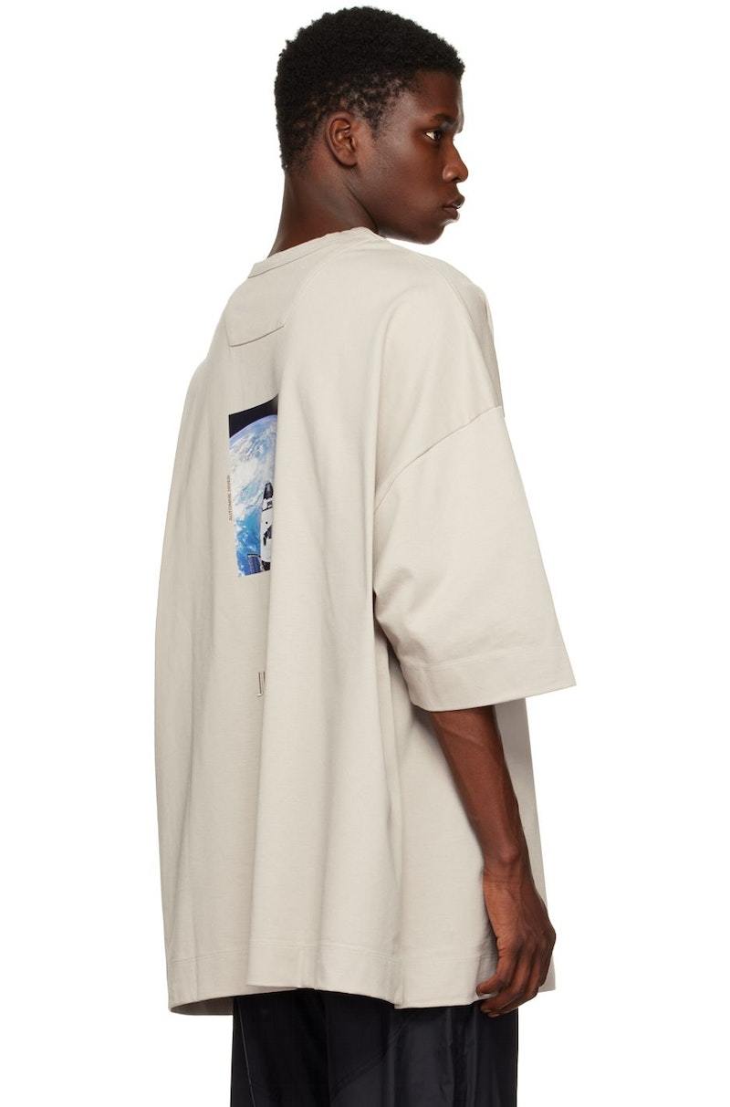 Juun.J Graphic Overfit T-Shirt - Beige | Garmentory