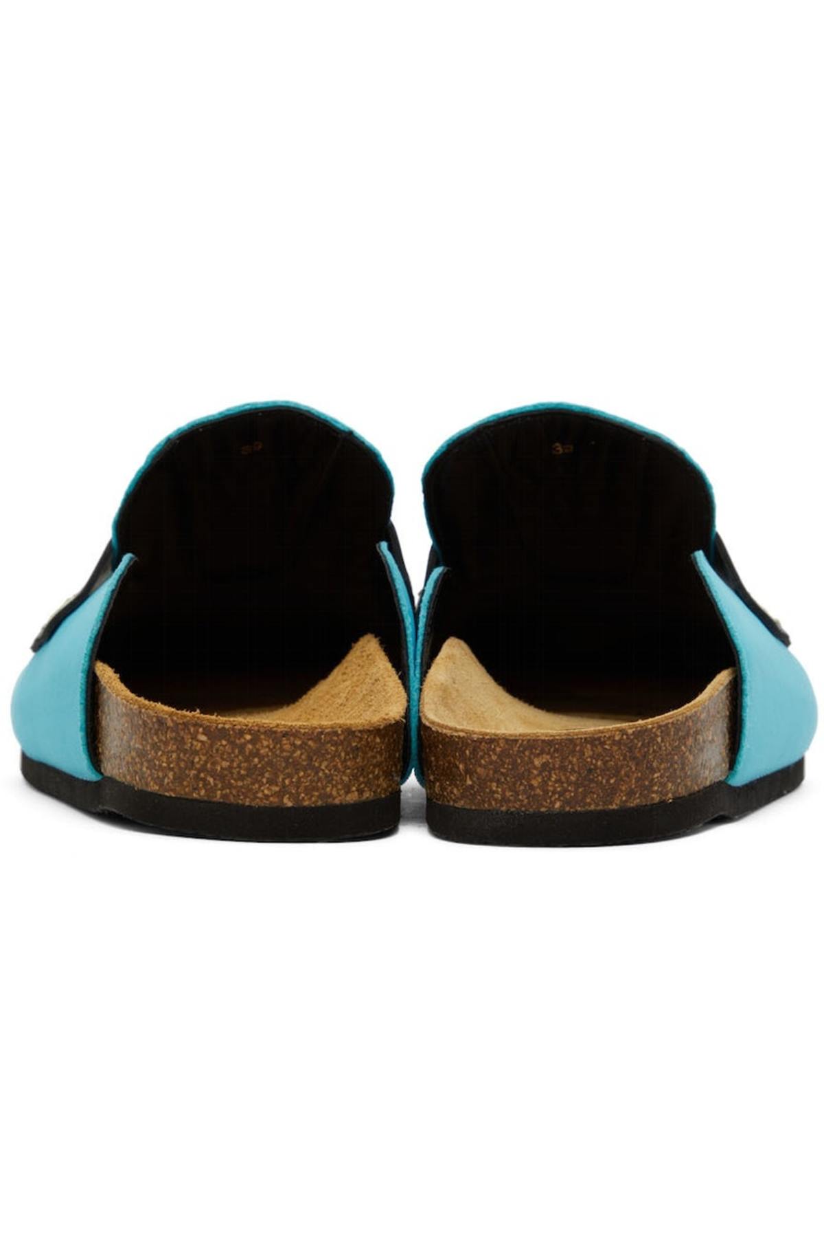 JW ANDERSON Bright Turquoise Leather Buckle Mules Jw Anderson Mule Blue Womens JW Anderson main image 3