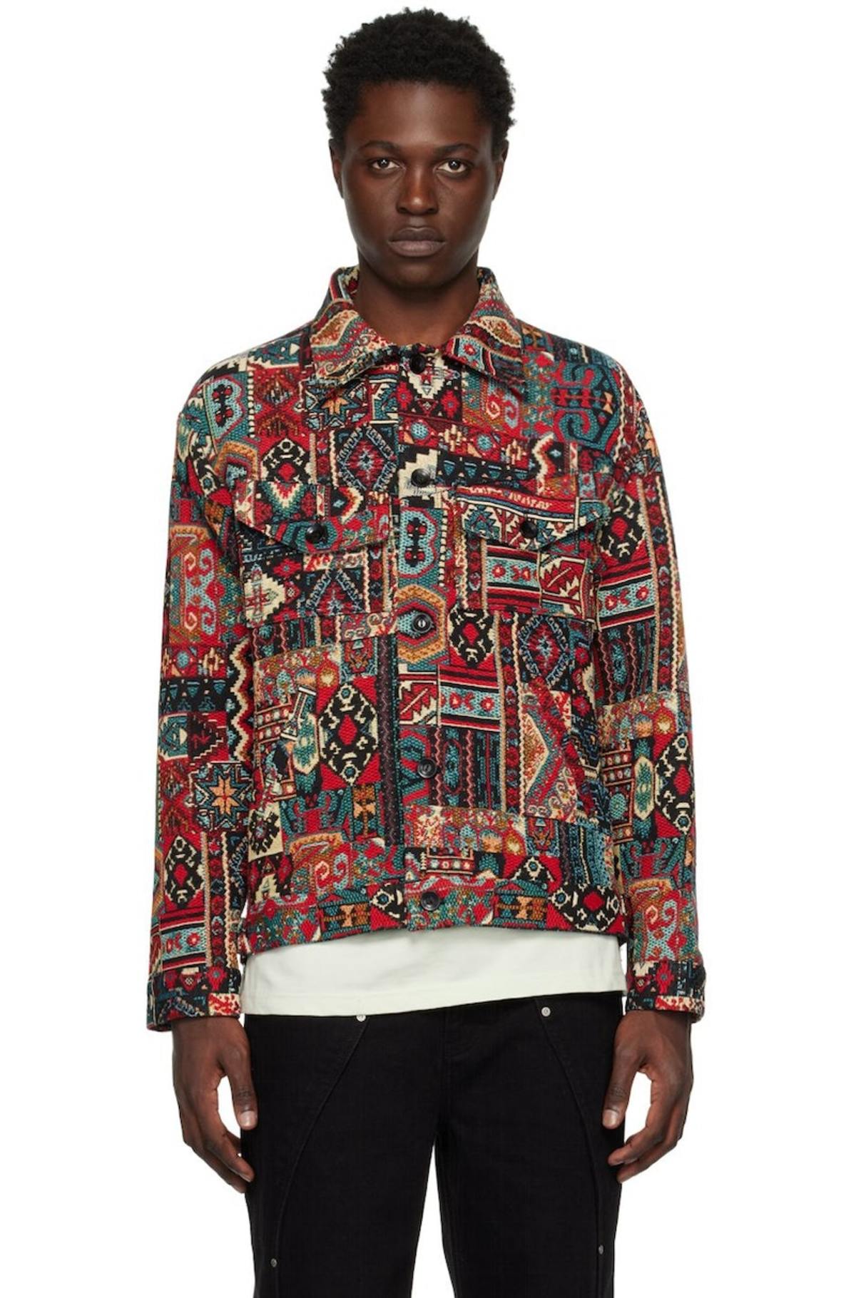 Andersson Bell Jacquard Jacket - Red | Garmentory