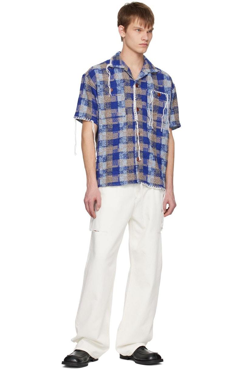 【ANDERSSON BELL】 LINYCIUS JERSEY L/S atb1027m(BLUE) Andersson Bell Kenley Shirt - Blue | Garmentory