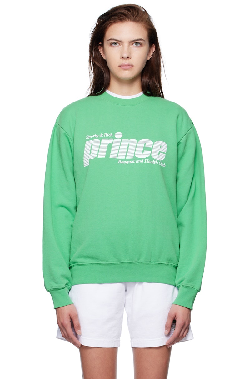 スウェット・トレーナー Sporty & Rich Unisex Prince Sweatshirt CR521KE Sporty & Rich - Prince Racket Crewneck | HBX - Globally