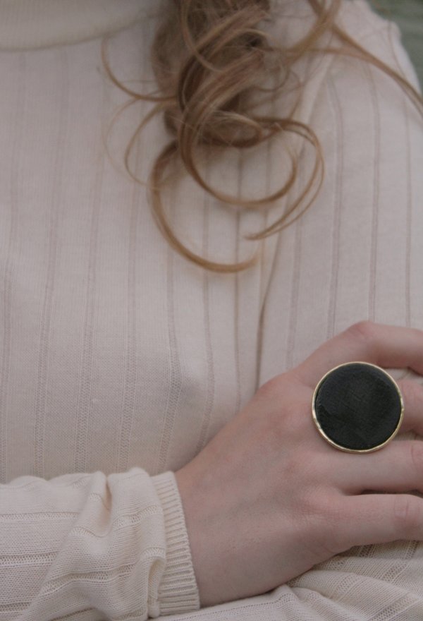 Sophie Monet Ebony Tulip Ring