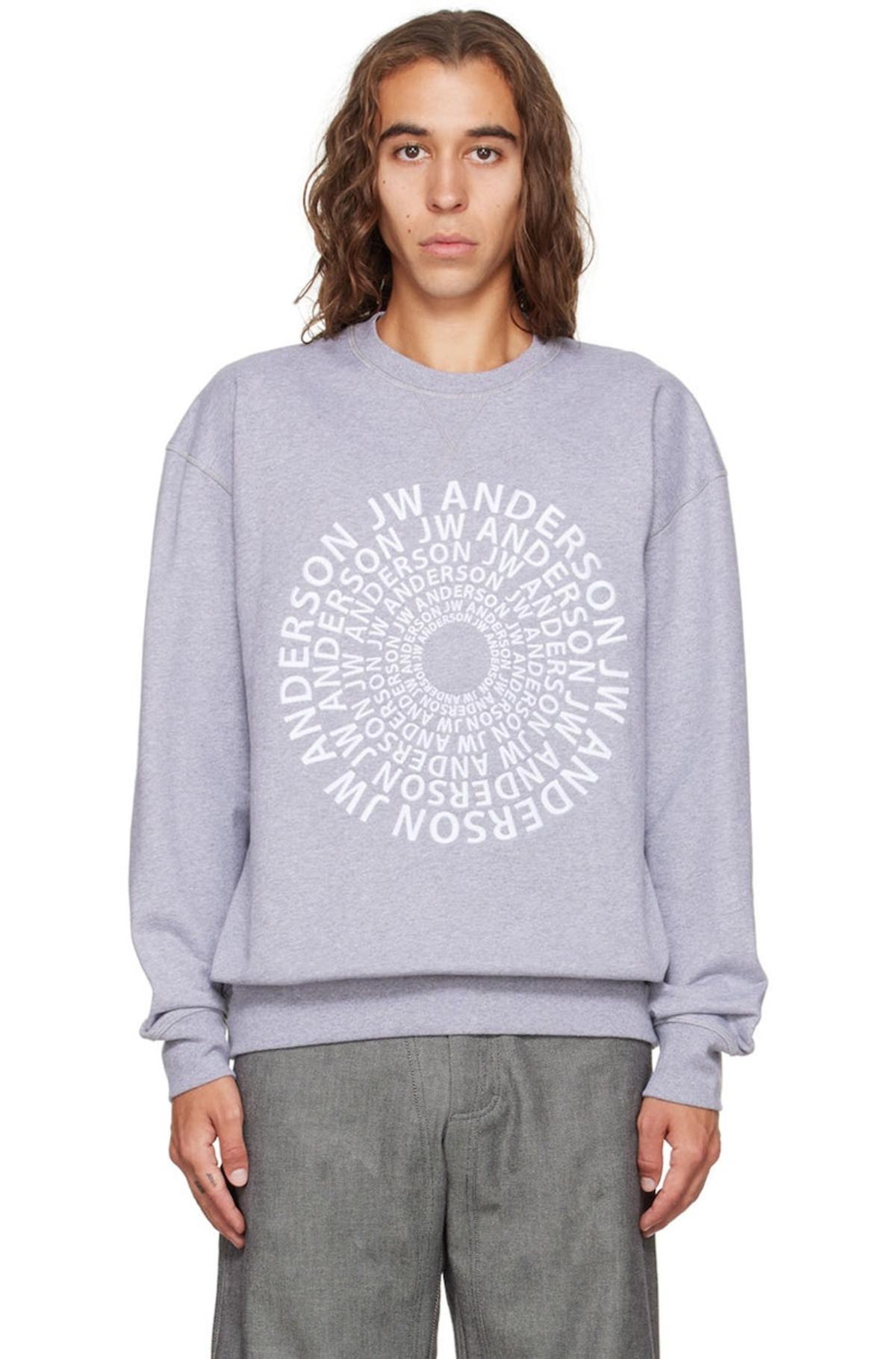 JW Anderson Swirl スウェットシャツ JW Anderson ロゴ スウェットシャツ | グリーン | FARFETCH JP