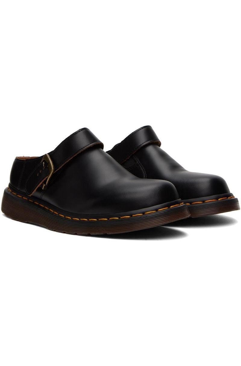 Dr Martens★ISHAM SLINGBACK MULES★兼用★BLACK Isham Vintage Smooth Leather Slingback Mules in Black | Dr