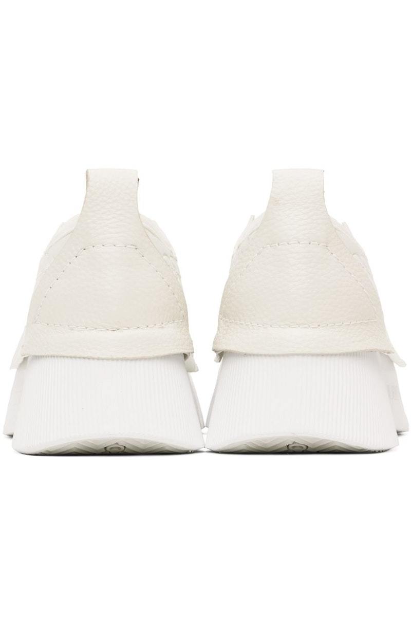 JW Anderson White Embossed Sneakers | Garmentory