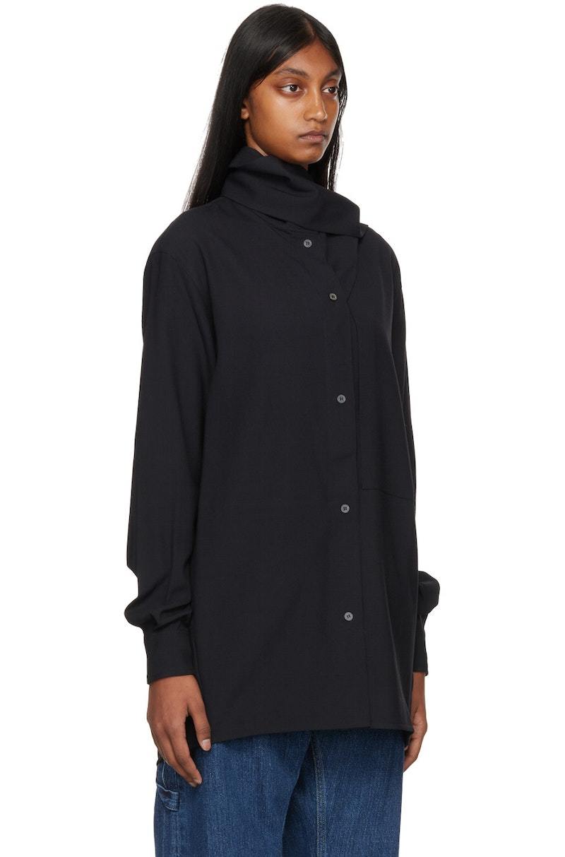 Studio Nicholson Black Nate Shirt - Graphite | Garmentory