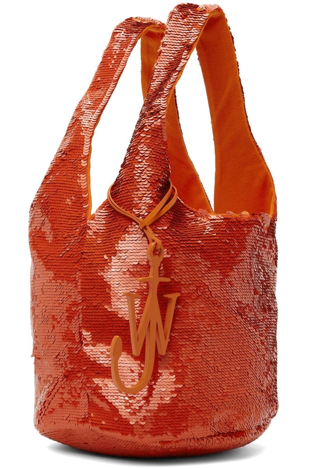 トートバッグ J W ANDERSON Noted Tote Bag White Orange HB0514FA0237029 HB0 Buy JW Anderson Large Knotted Tote Bag 'White/Orange