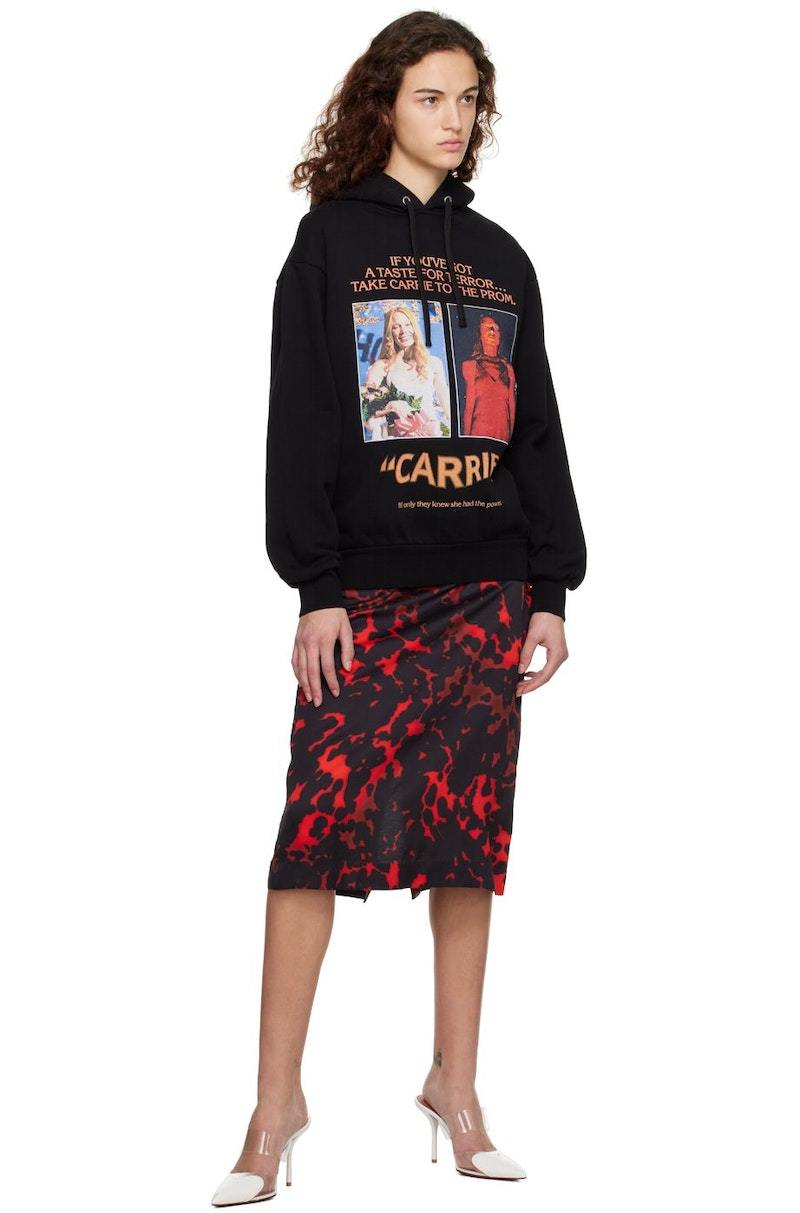 JW ANDERSON Carrie Poster Hoodie - Black | Garmentory