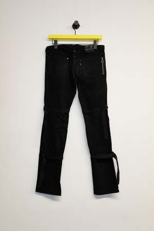【NUMBER (N)INE】Black denim Number (N)ine Archive Night Crawler Over-dyed 5 Pocket Hardcore