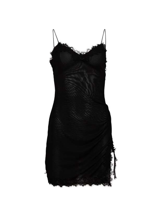 black mini puff sleeve dress Priya Black Velvet Mini Dress With Puff Sleeves – Club L London main image 1
