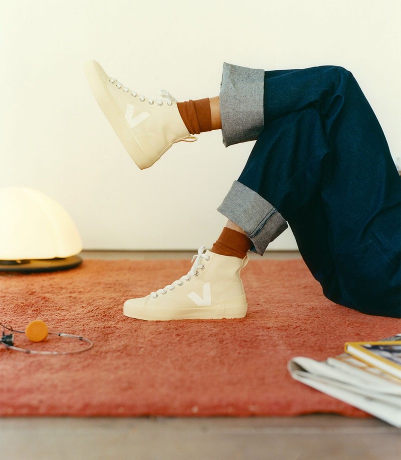 VEJA Wata II High Top Vegan Shoes - Butter