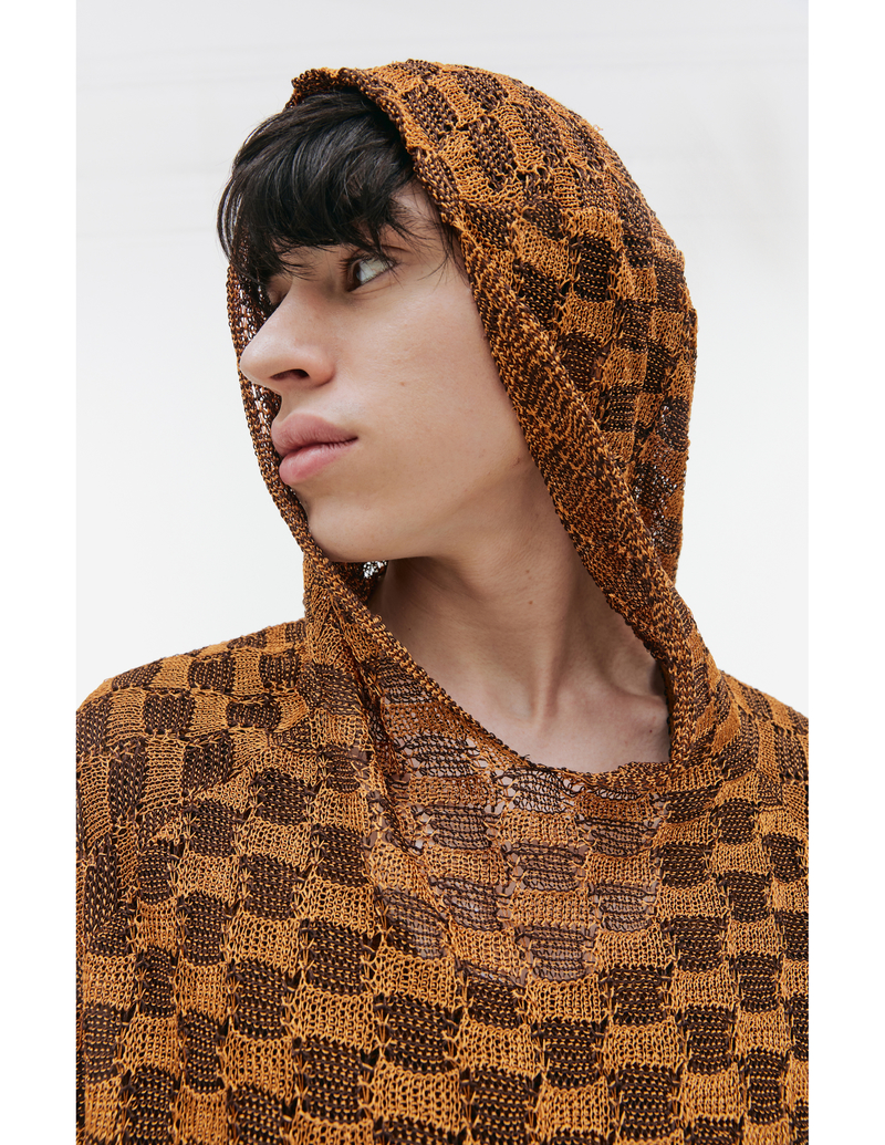 Isa Boulder knit hoodie - Orange | Garmentory