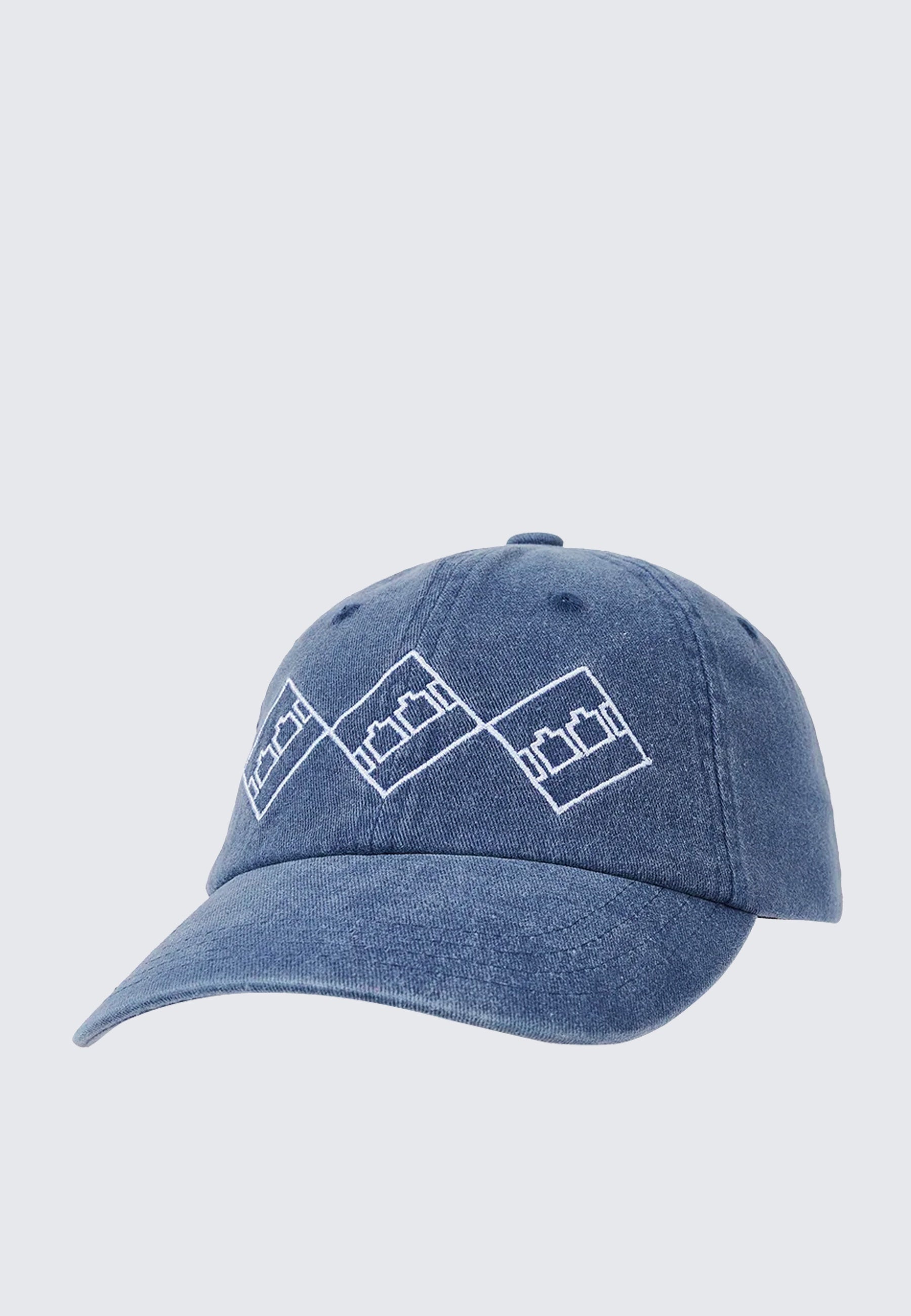 TTT gingham check logo cap（NAVY） TTT gingham check logo cap（NAVY