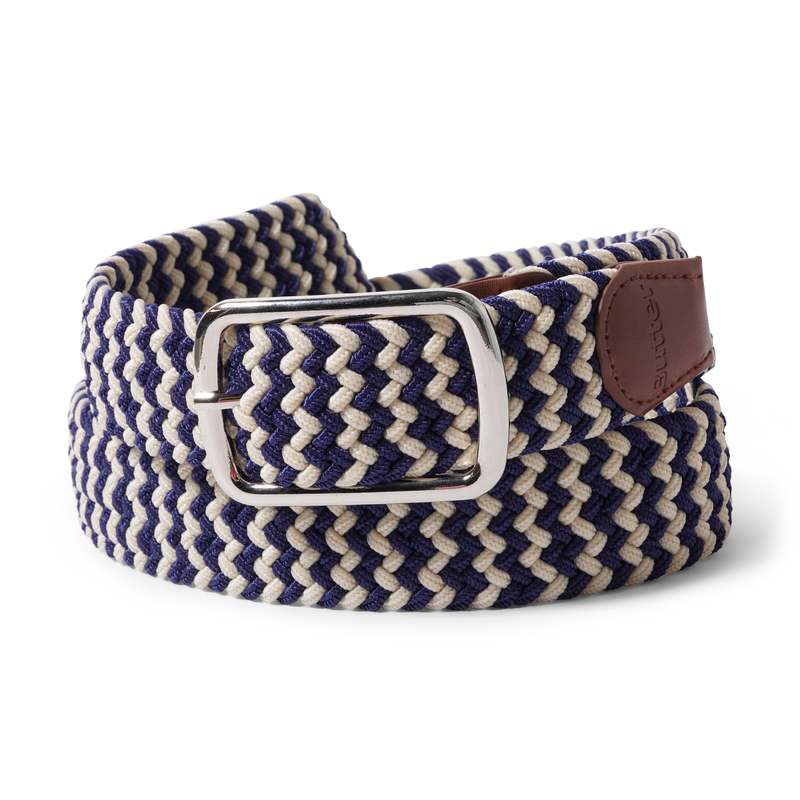 【BUTTER GOODS】 Logo Woven Belt, Navy Butter Goods Braided Belt - Navy | Flatspot