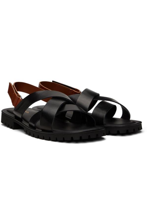 PAUL SMITH Batiste Sandals - Black/Brown | Garmentory display picture 2