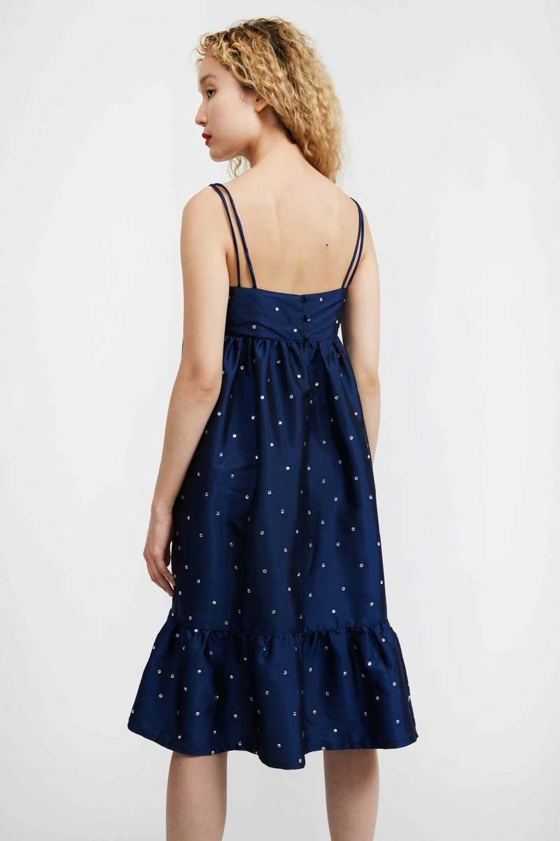 Batsheva Singer Dress - Navy
