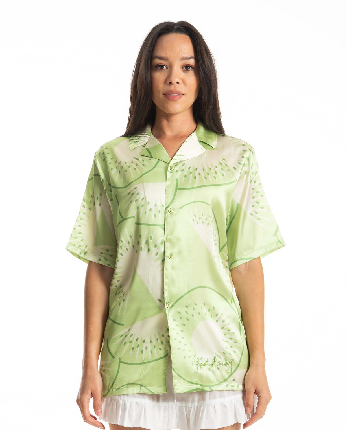 House of Sunny Falling Kiwis Shirt - Kiwi | Garmentory