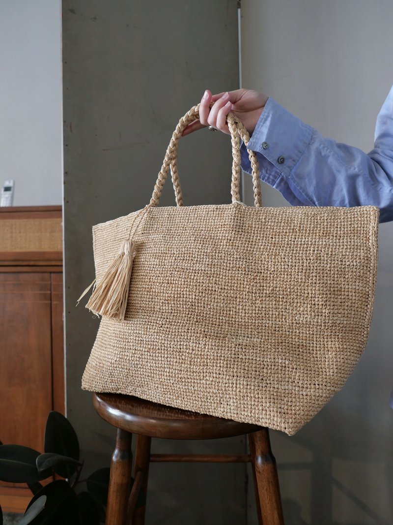 Maison N.H Paris ROSE MARIE GRAND BAG - Natural | Garmentory