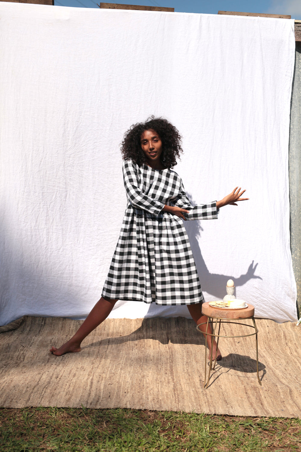 Mimi Holvast Scrunchie Dress - Picnic | Garmentory