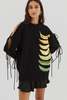 MONSE Banana Foil Printed Sweater - Black - Thumbnail 5