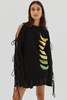 MONSE Banana Foil Printed Sweater - Black - Thumbnail 6