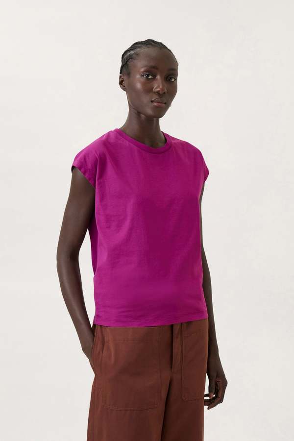★ POSZER★ Cap sleeve round t-shirt lime 243CSRTS028F Lemaire Cap Sleeve T-shirt | Garmentory
