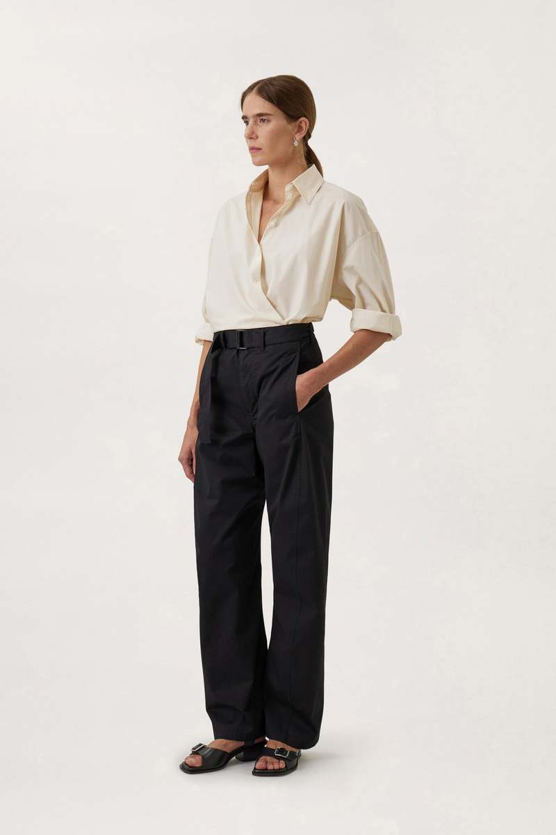 Lemaire STRAIGHT COLLAR TWISTED SHIRT | Garmentory