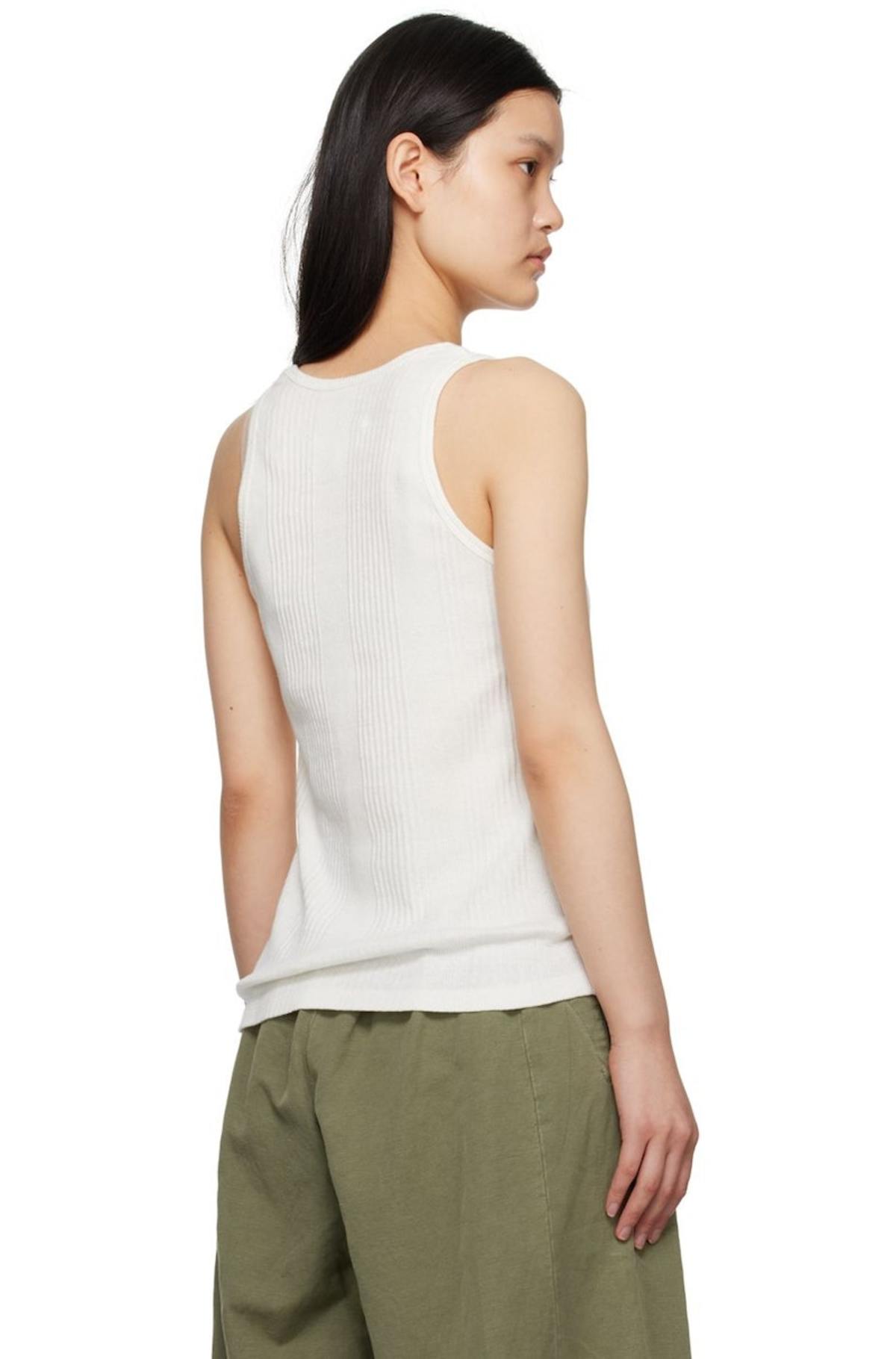 white fancy tank top