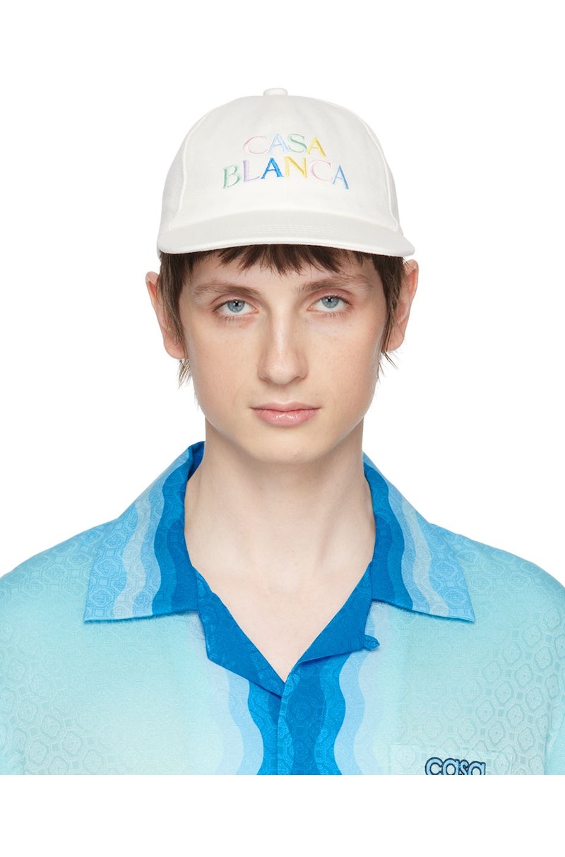 Casablanca Stacked Cap - White | Garmentory