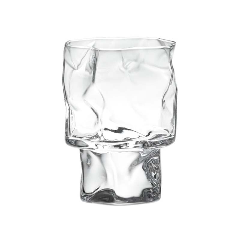 Kimura Glass Clear Crumple Wine Glass 