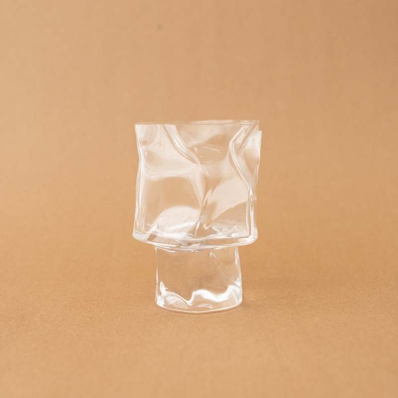Kimura Glass Clear Crumple Wine Glass 