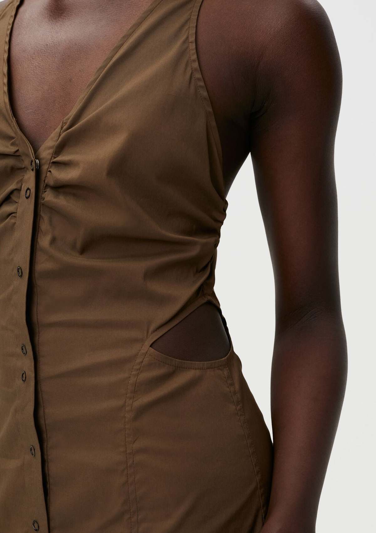 Ganni Stretch Cotton Maxi - Teak | Garmentory