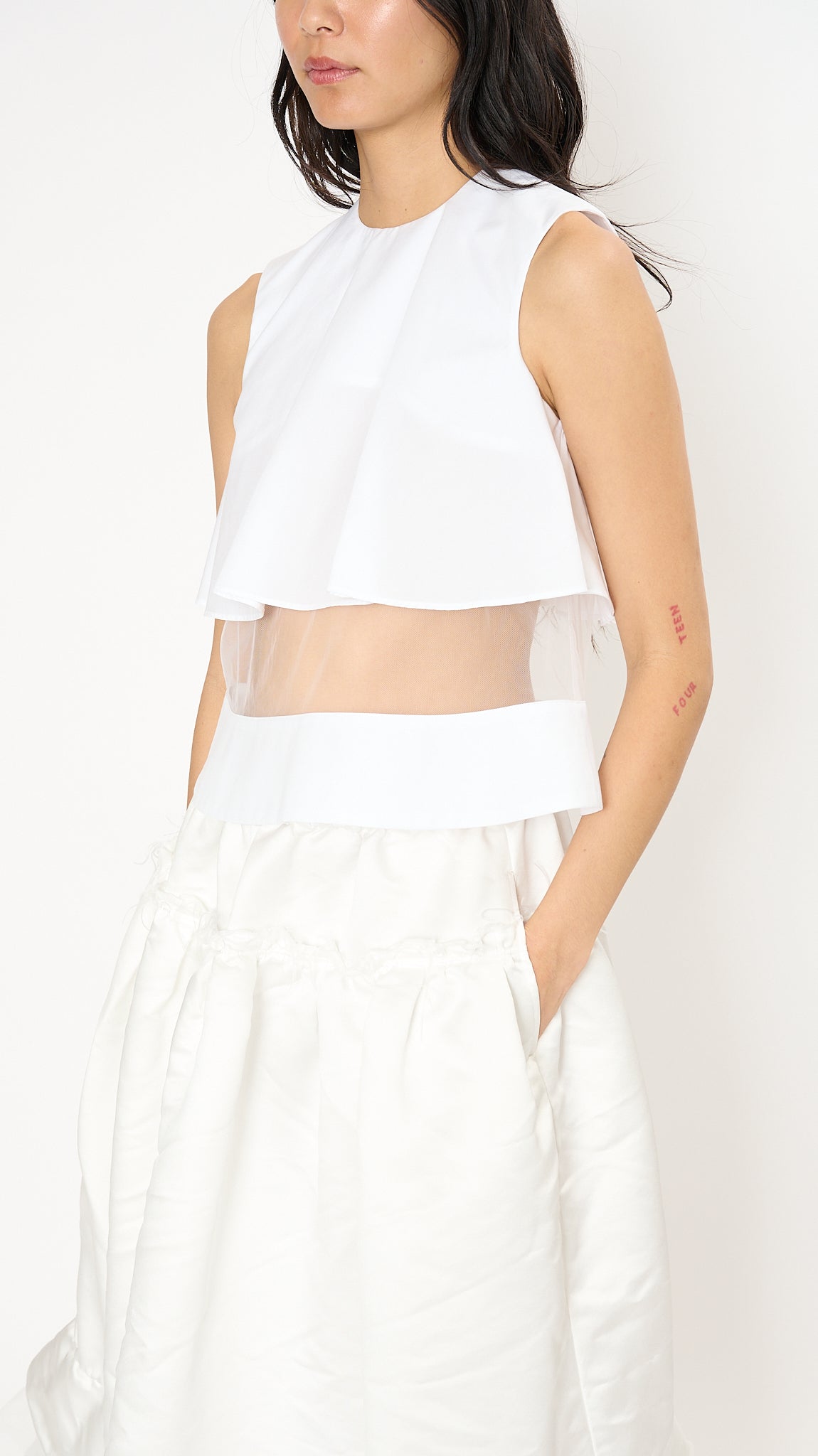 NOIR KEI NINOMIYA x CDG mesh top
