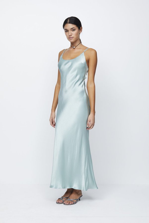 green emerald velvet dress Bec & Bridge Scarlett Maxi Dress in Black – WMIYHire main image 1
