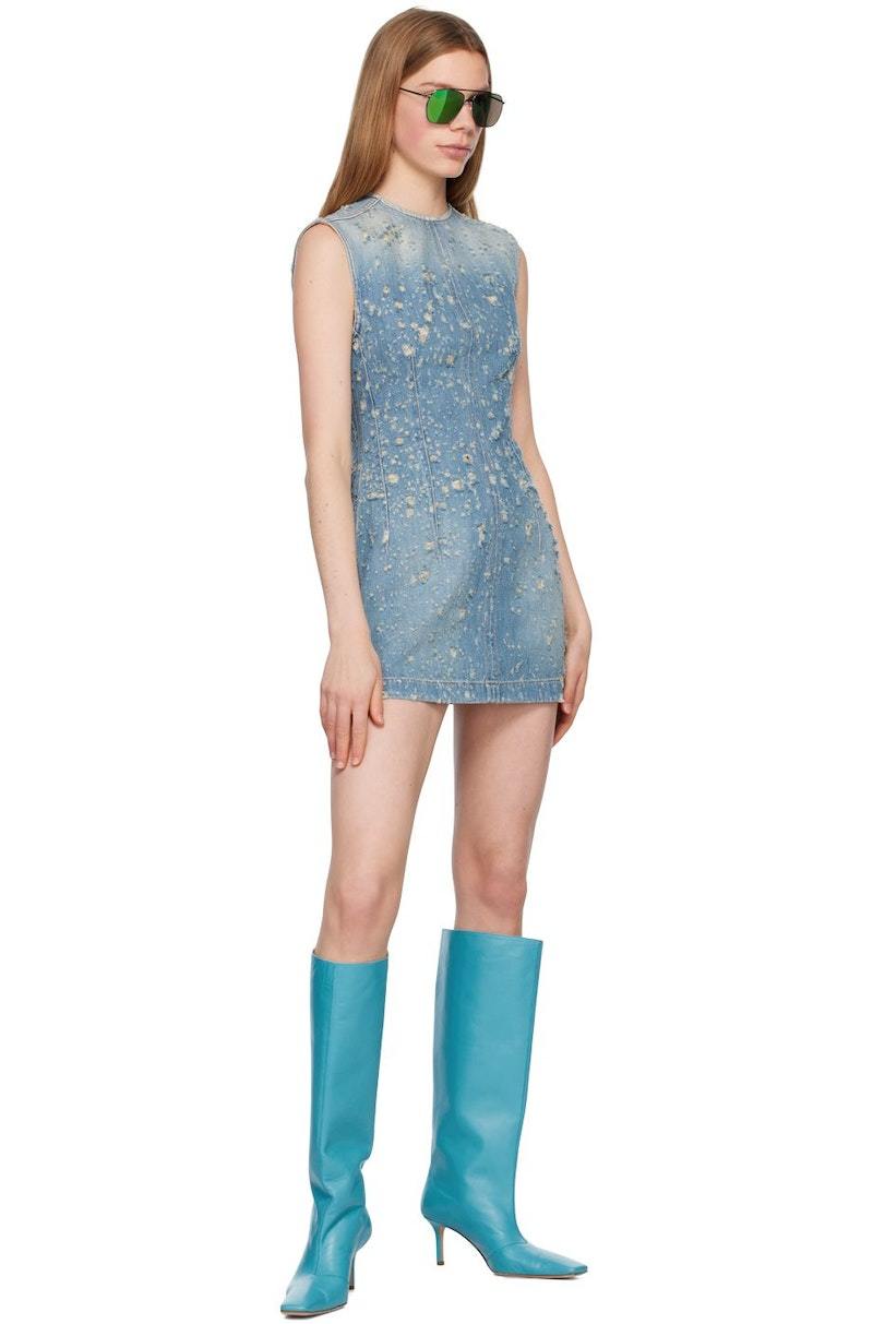 【送料&関税込】Acne Studios Mini Dress Denim Acne Studios Denim Mini Skirt in Light Blue | FWRD
