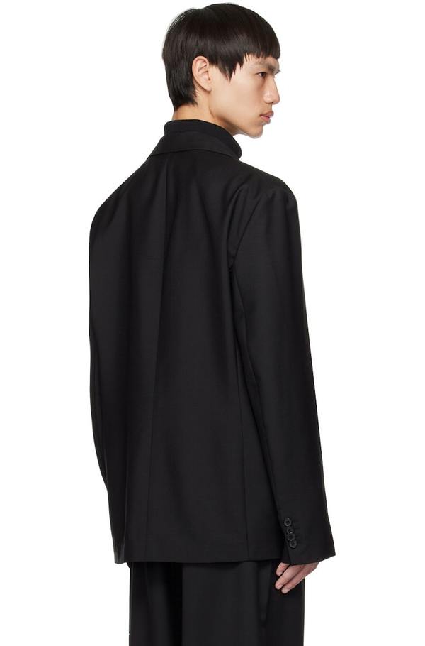 Acne Studios Single-Breasted Blazer - Black | Garmentory