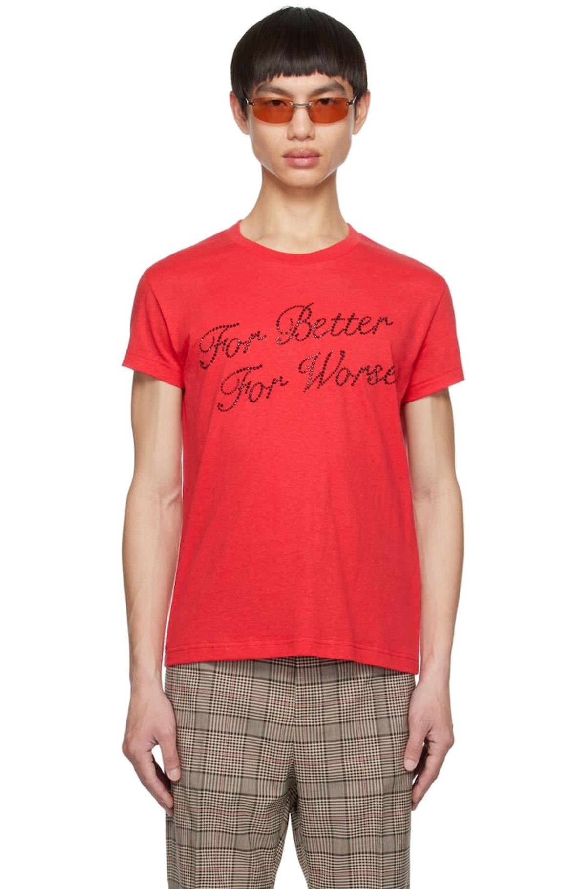 Acne Studios - Sprayed logo t-shirt - Red Acne Studios Tシャツ red 