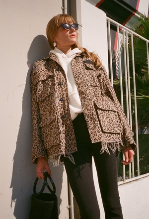 R13 Shredded Leopard Abu Jacket | Garmentory
