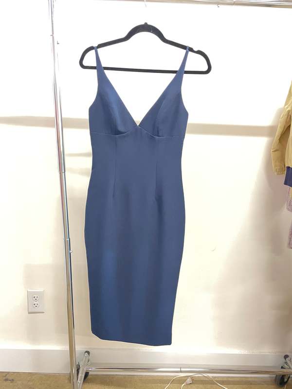 milly blue dress WEDTREND Women Strapless Dusty Blue Long Bridesmaid Dress A-Line Sleeveless  Chiffon Wedding Guest Dress main image 0