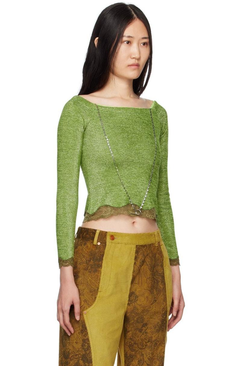 Andersson Bell Green 'Butterfly And Love' Long Sleeve T