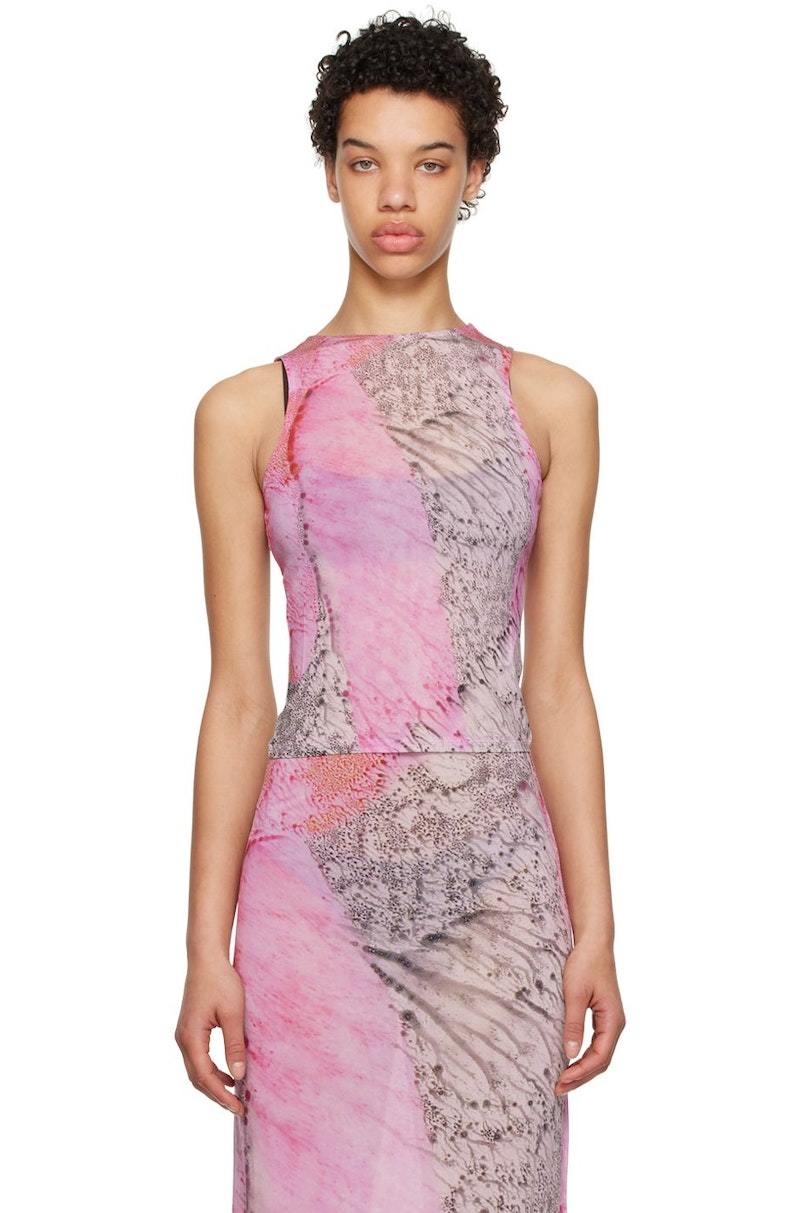 Paloma Wool Pink Cisko Tank Top - Dark Fuchsia | Garmentory