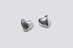 Annika Inez Voluptuous Heart Earrings - Sterling Silver - Thumbnail 6