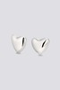 Annika Inez Voluptuous Heart Earrings - Sterling Silver - Thumbnail 5
