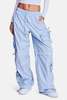 Ser.o.ya Alba Ruched Cargo Pant - Light Blue - Thumbnail 4