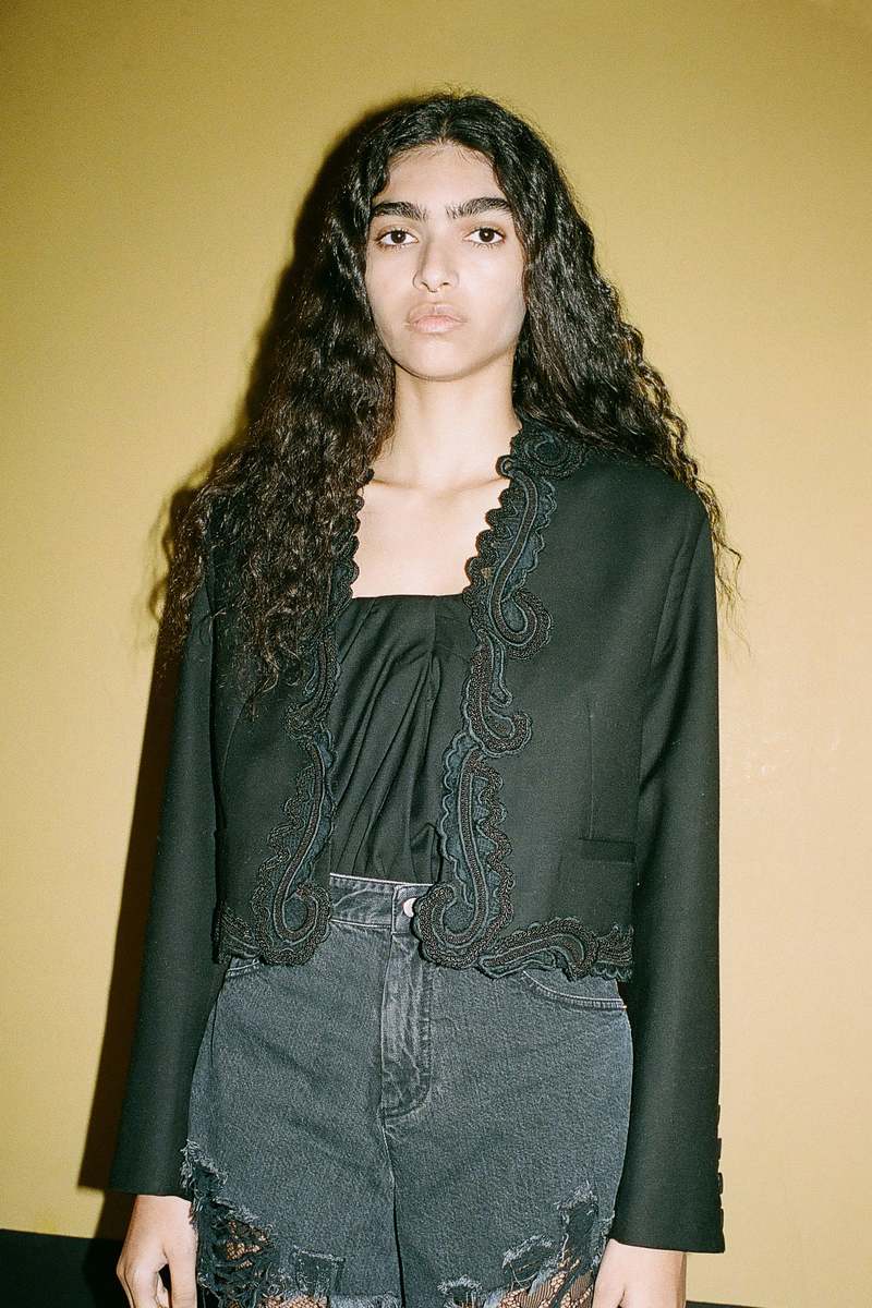 Sea NY Aerin Cropped Blazer - Black | Garmentory