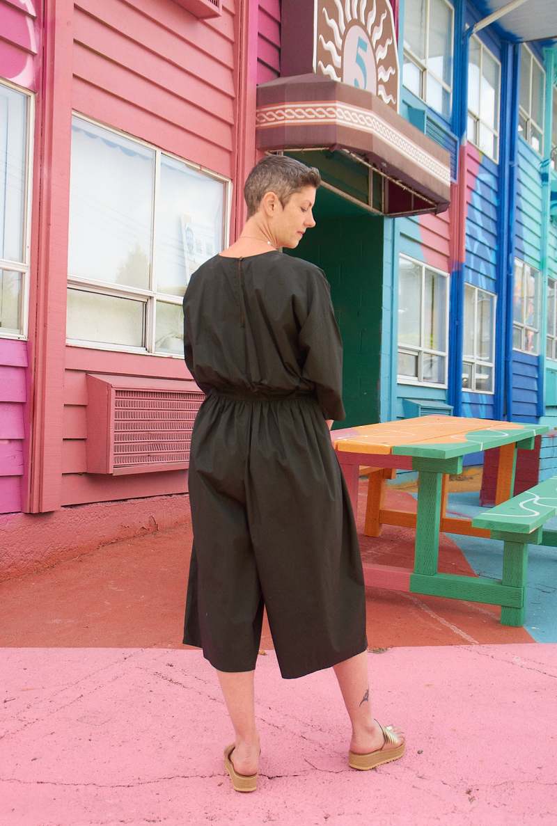 Black Crane Balloon Jumpsuit | Garmentory