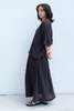 Black Crane Double Layered Skirt - Black - Thumbnail 6