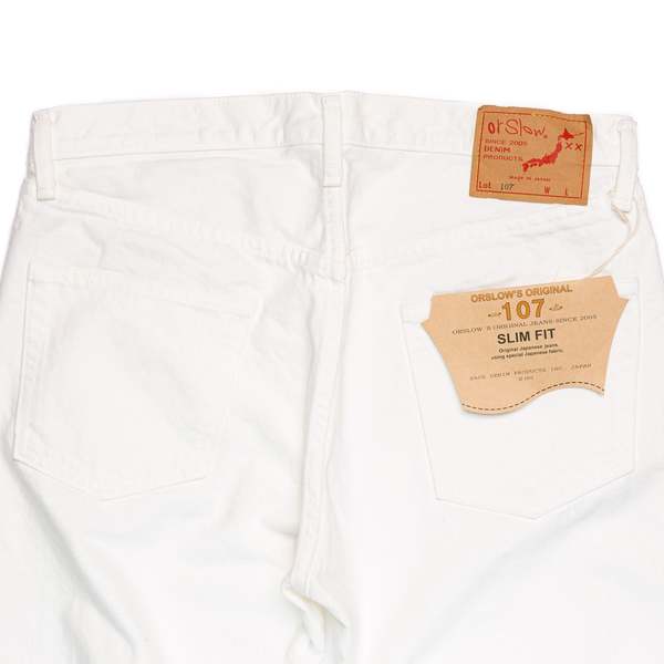 Orslow 107 Ivy Fit denim - White