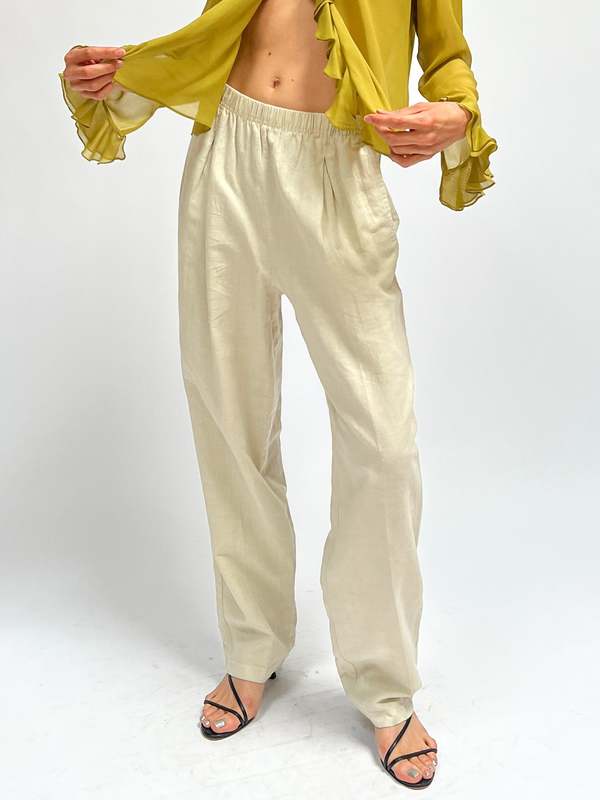 Linen Pants Khaki Garmentory