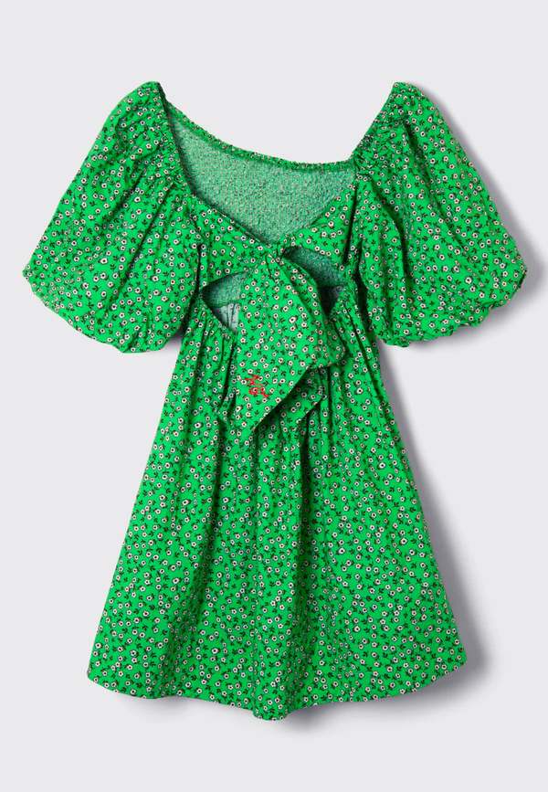 DAMSON MADDER Adelaide Mini Dress - Green | Garmentory